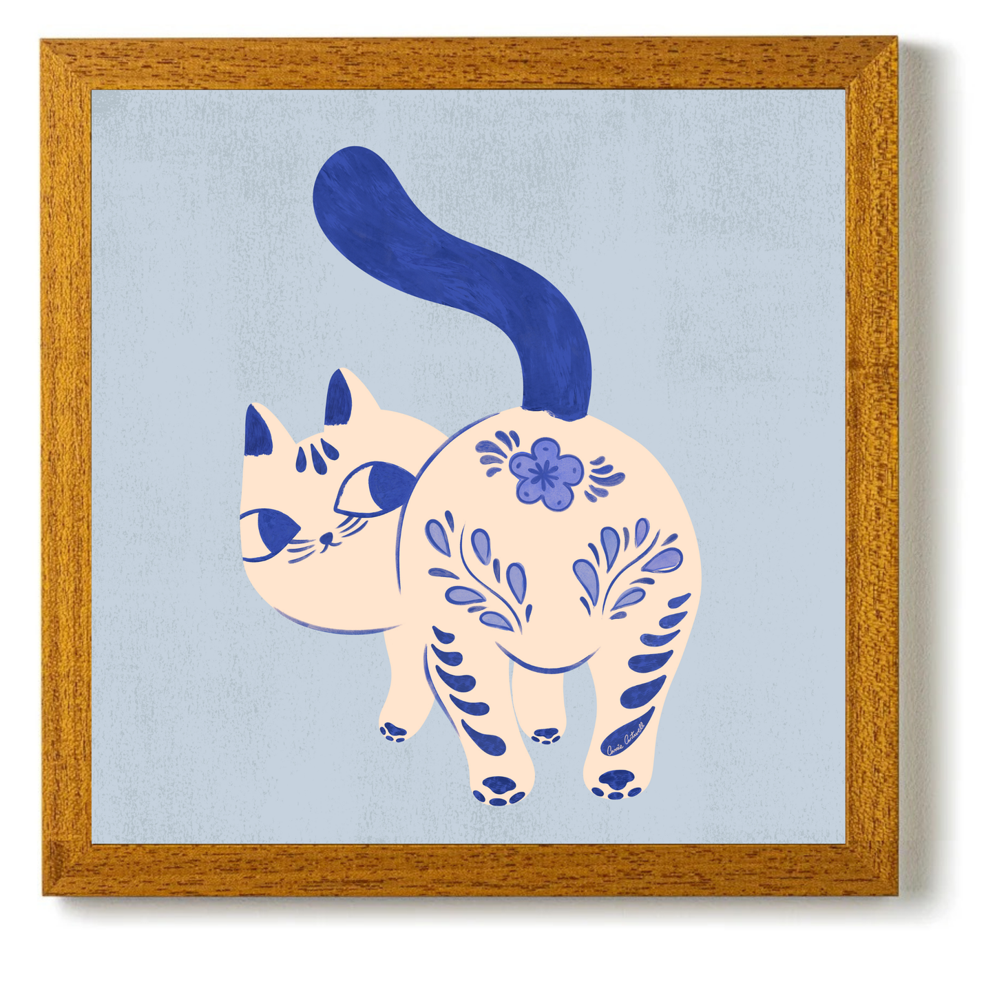 Purrcelin Cat 1 by Carrie Cantwell