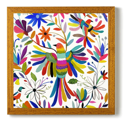 Otomi Bird Carre by Sylvie Demers