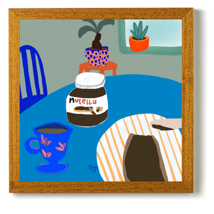 Nutella For Breakfast by Alix Campbell Art