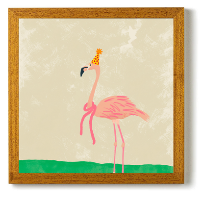 Party Animal Flamingo by Carrie Cantwell