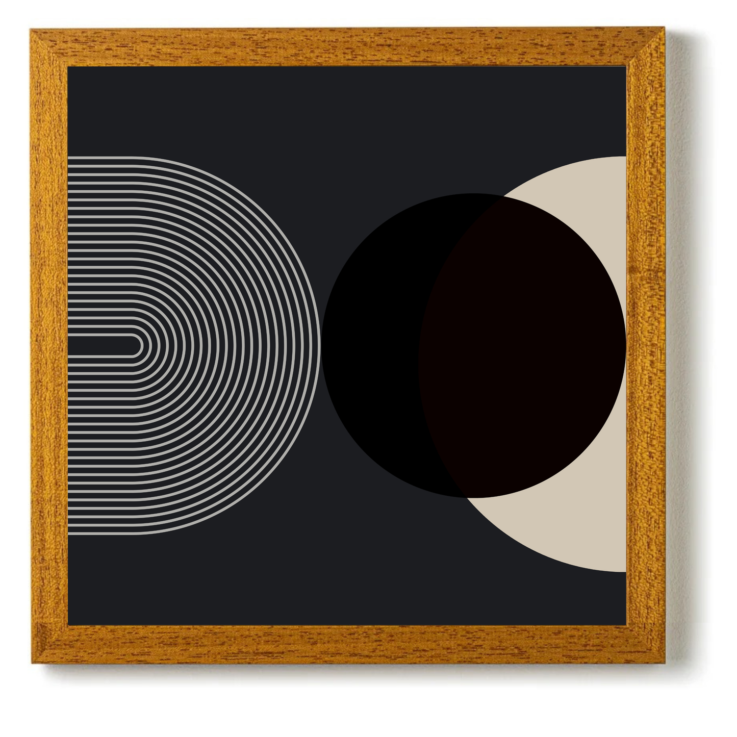 Mid Century Cream Black 3 by Print Punk Studio