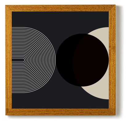 Mid Century Cream Black 3 by Print Punk Studio