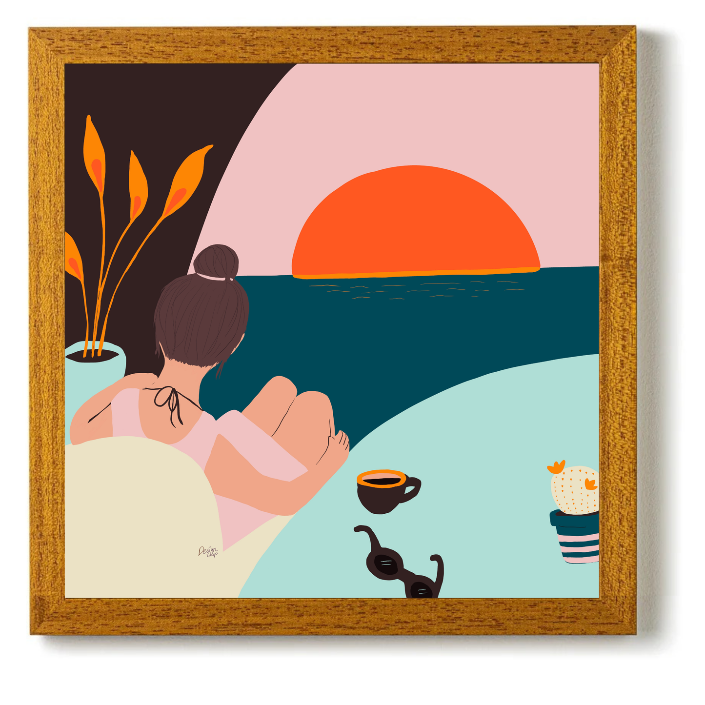 Coffee With A View by Alix Campbell Art