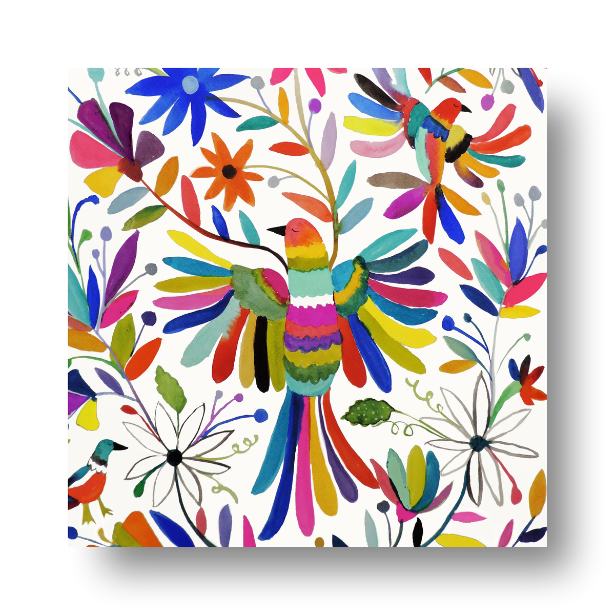 Otomi Bird Carre by Sylvie Demers