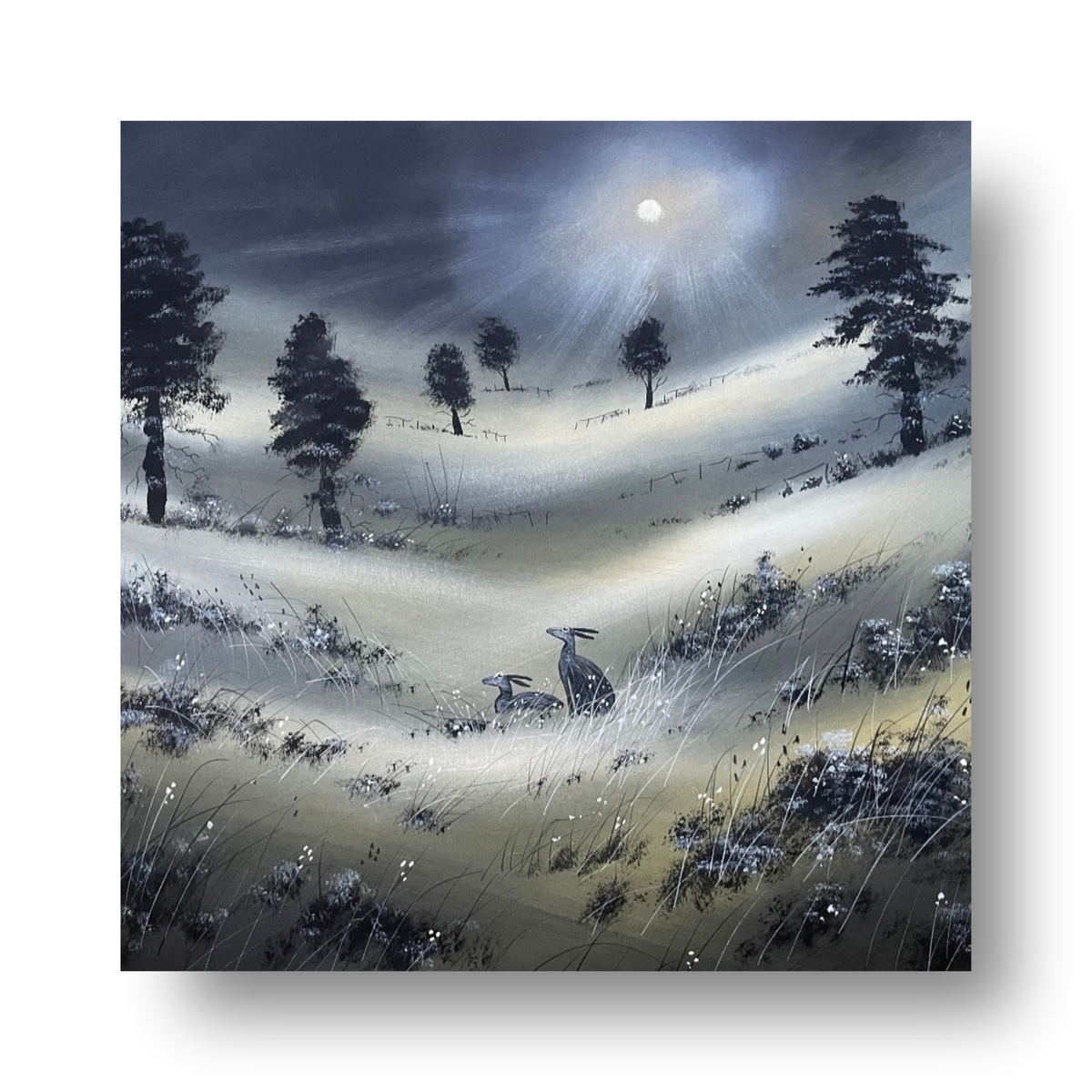 Hares In The Night by Stephen Allen