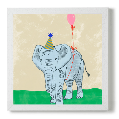 Party Animal Elephant by Carrie Cantwell