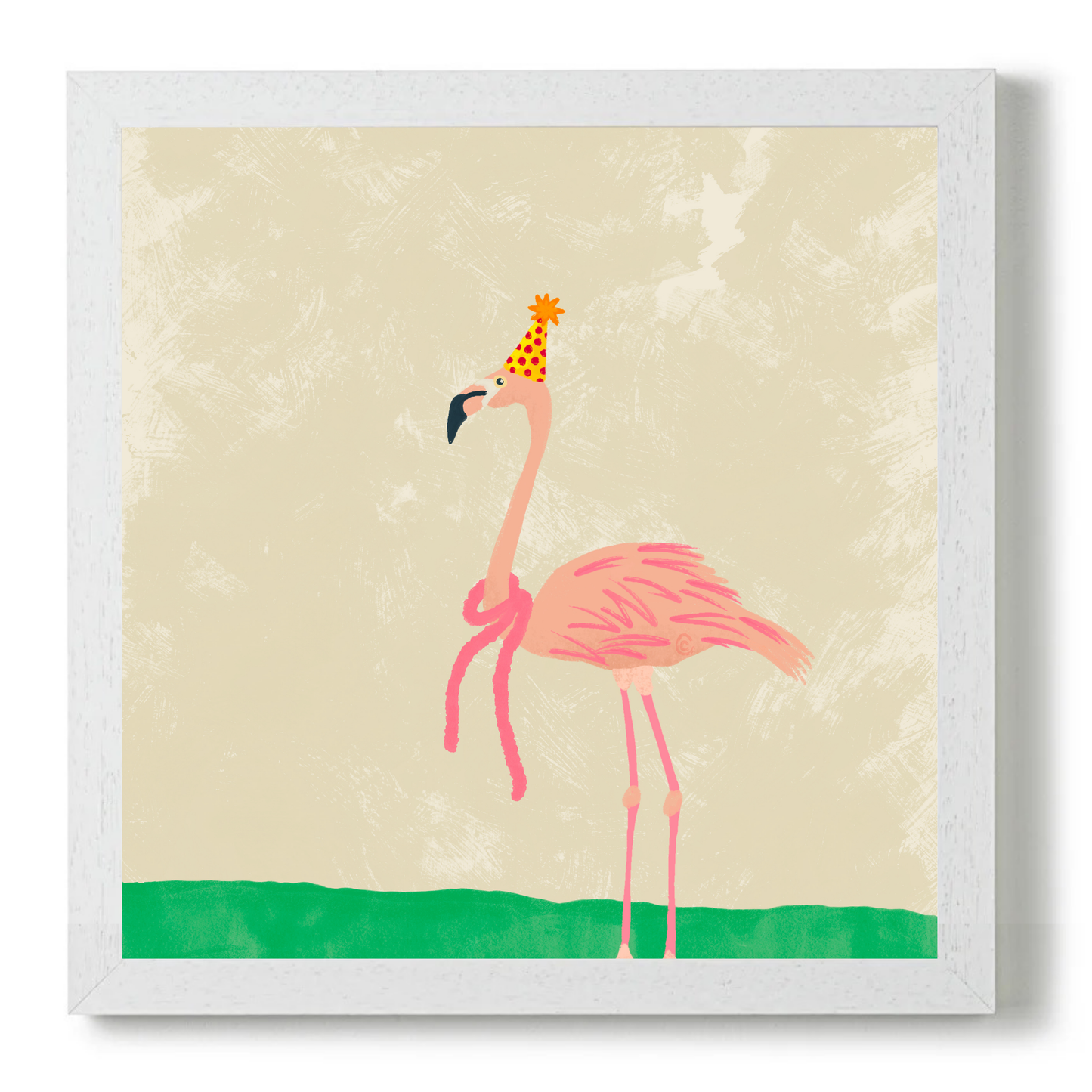 Party Animal Flamingo by Carrie Cantwell