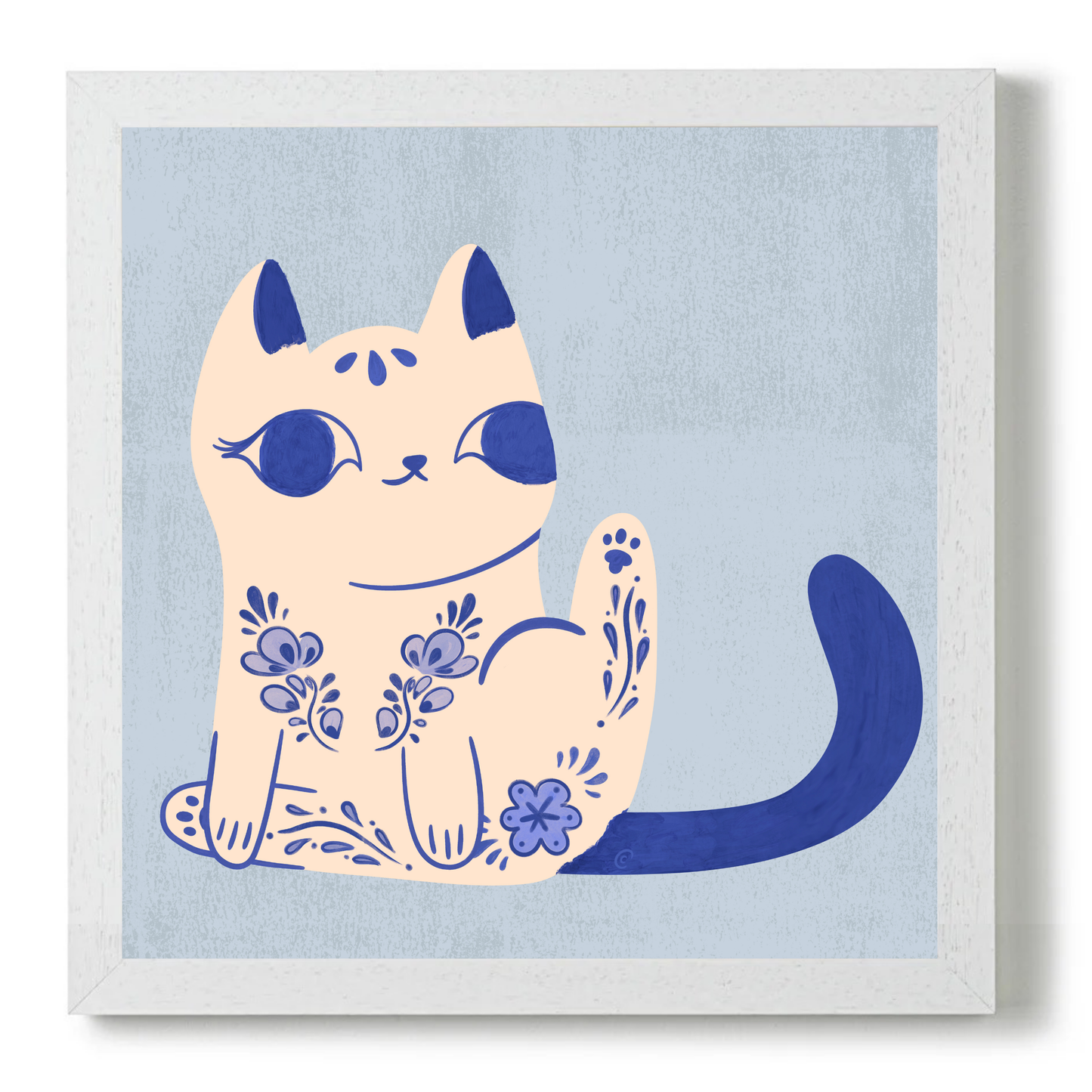 Purrcelin Cat 2 by Carrie Cantwell