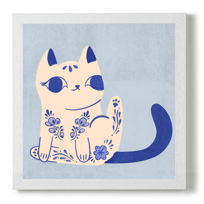Purrcelin Cat 2 by Carrie Cantwell