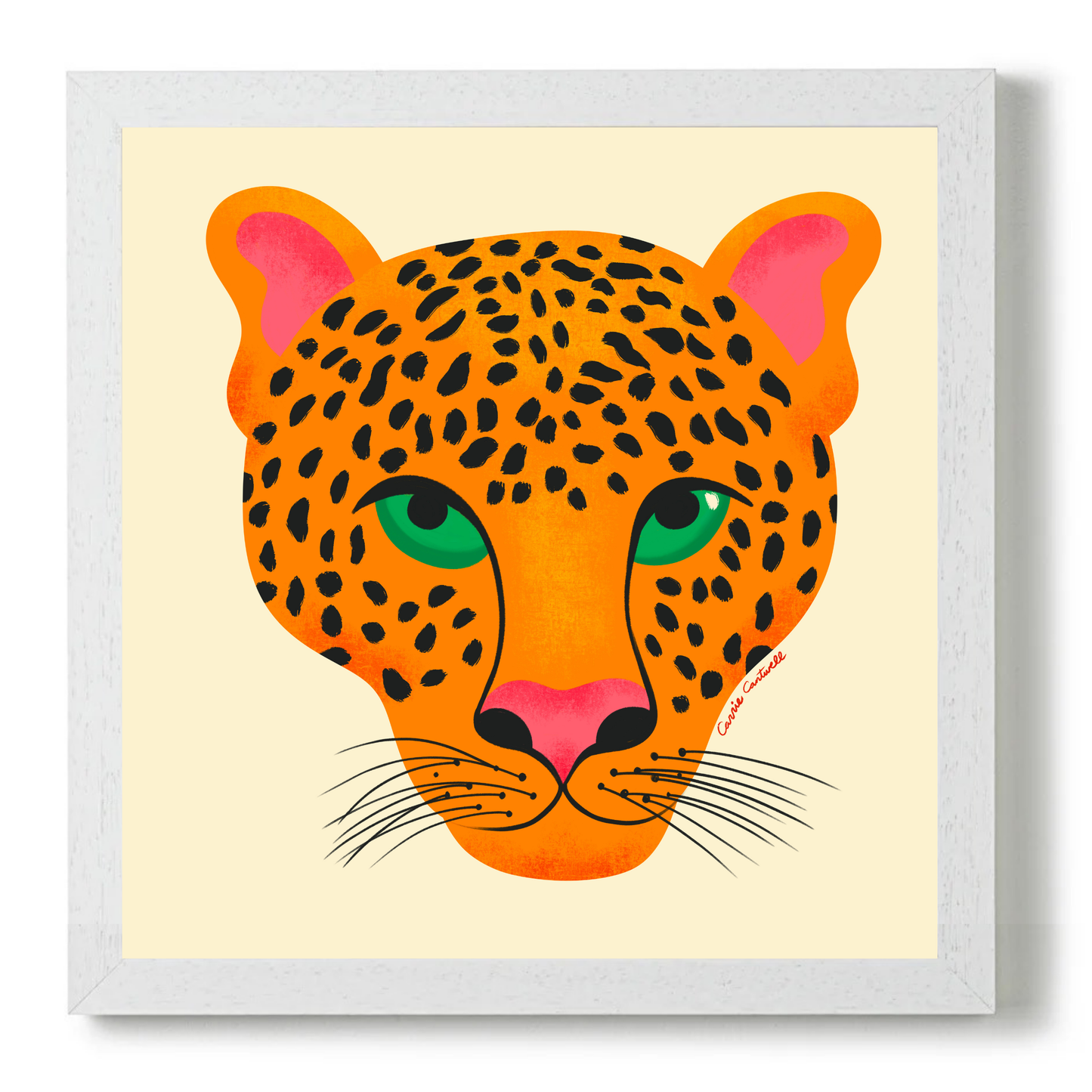 Jungle Cats Leopard by Carrie Cantwell