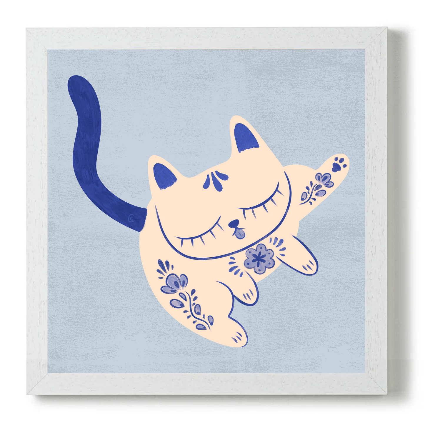 Purrcelin Cat 4 by Carrie Cantwell