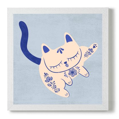 Purrcelin Cat 4 by Carrie Cantwell
