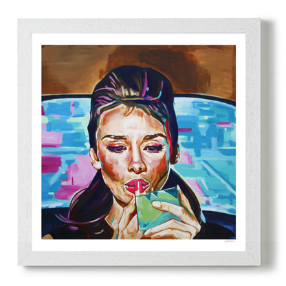 Audrey Hepburn - Pink In The Afternoon by Juliet Stockton