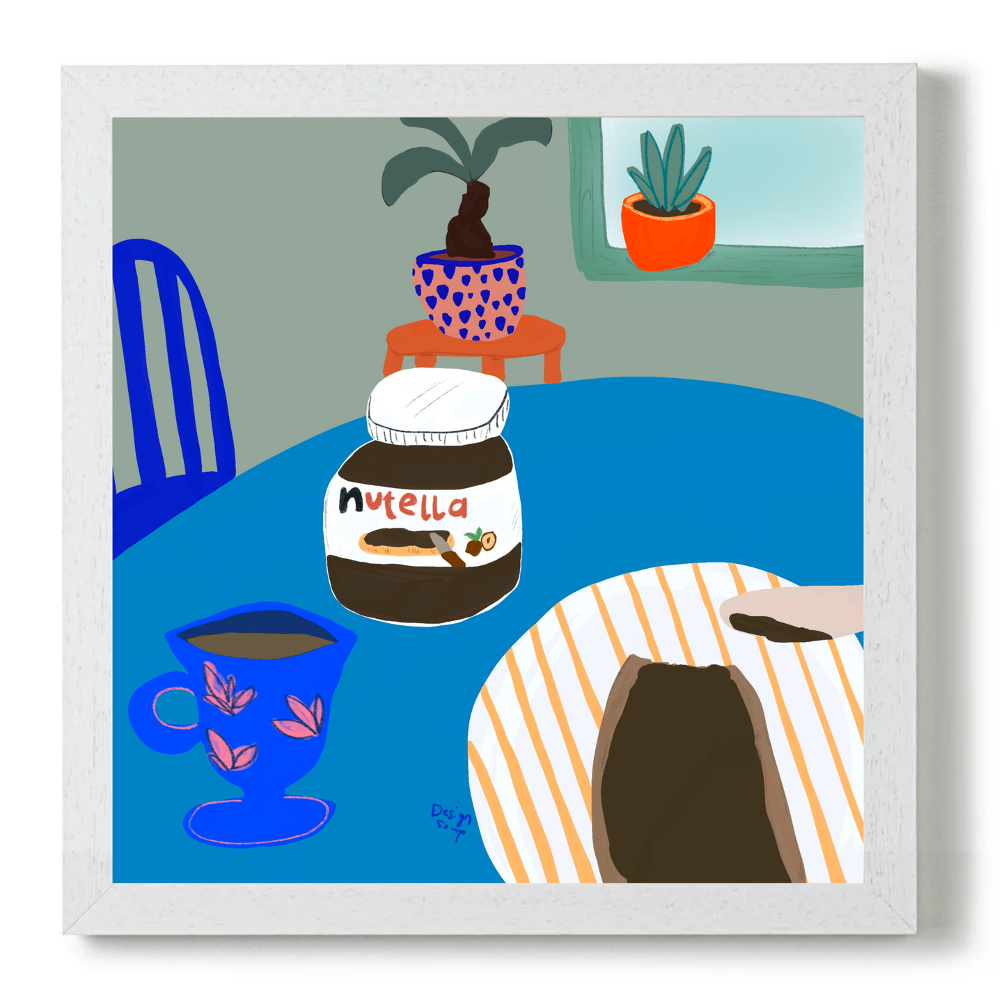 Nutella For Breakfast by Alix Campbell Art