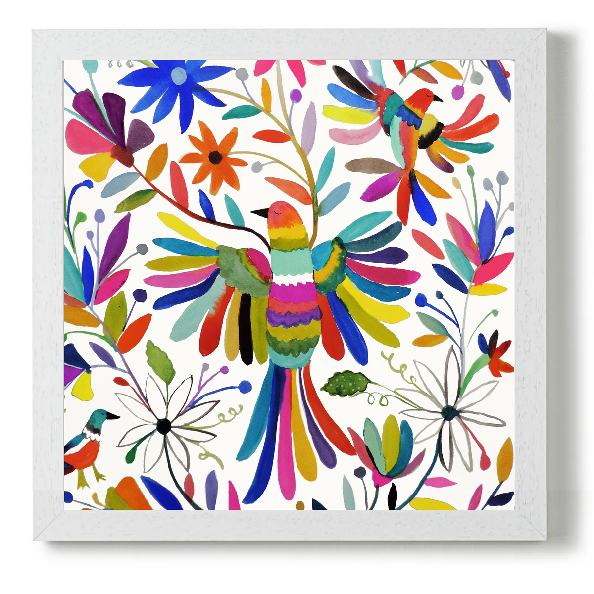 Otomi Bird Carre by Sylvie Demers