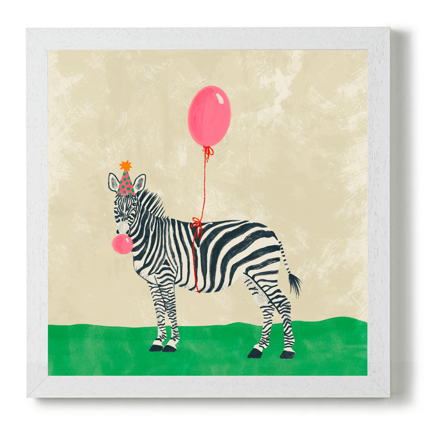 Party Animal Zebra by Carrie Cantwell