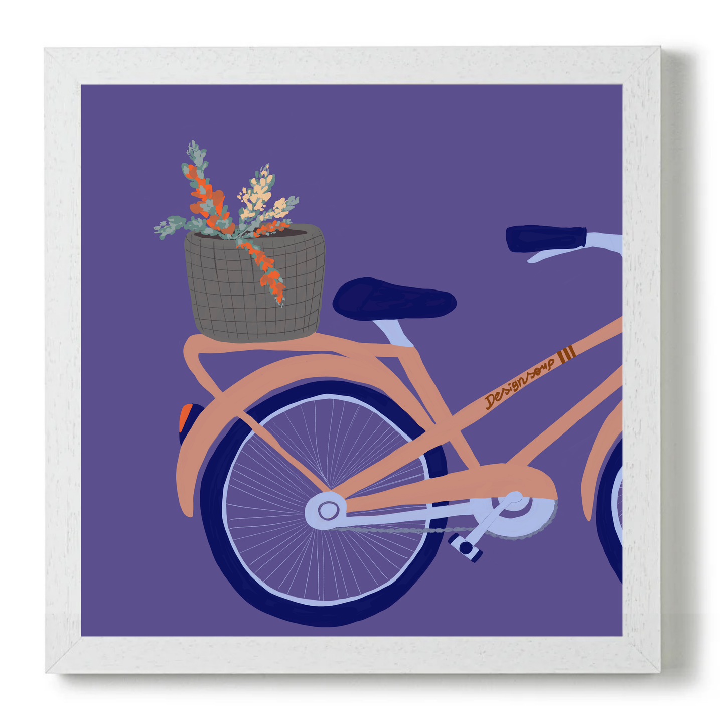 Flower Bike by Alix Campbell Art