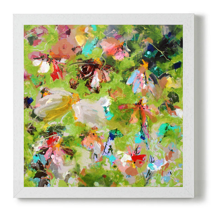 Flowers In Green by STUDIO PAINT-ING