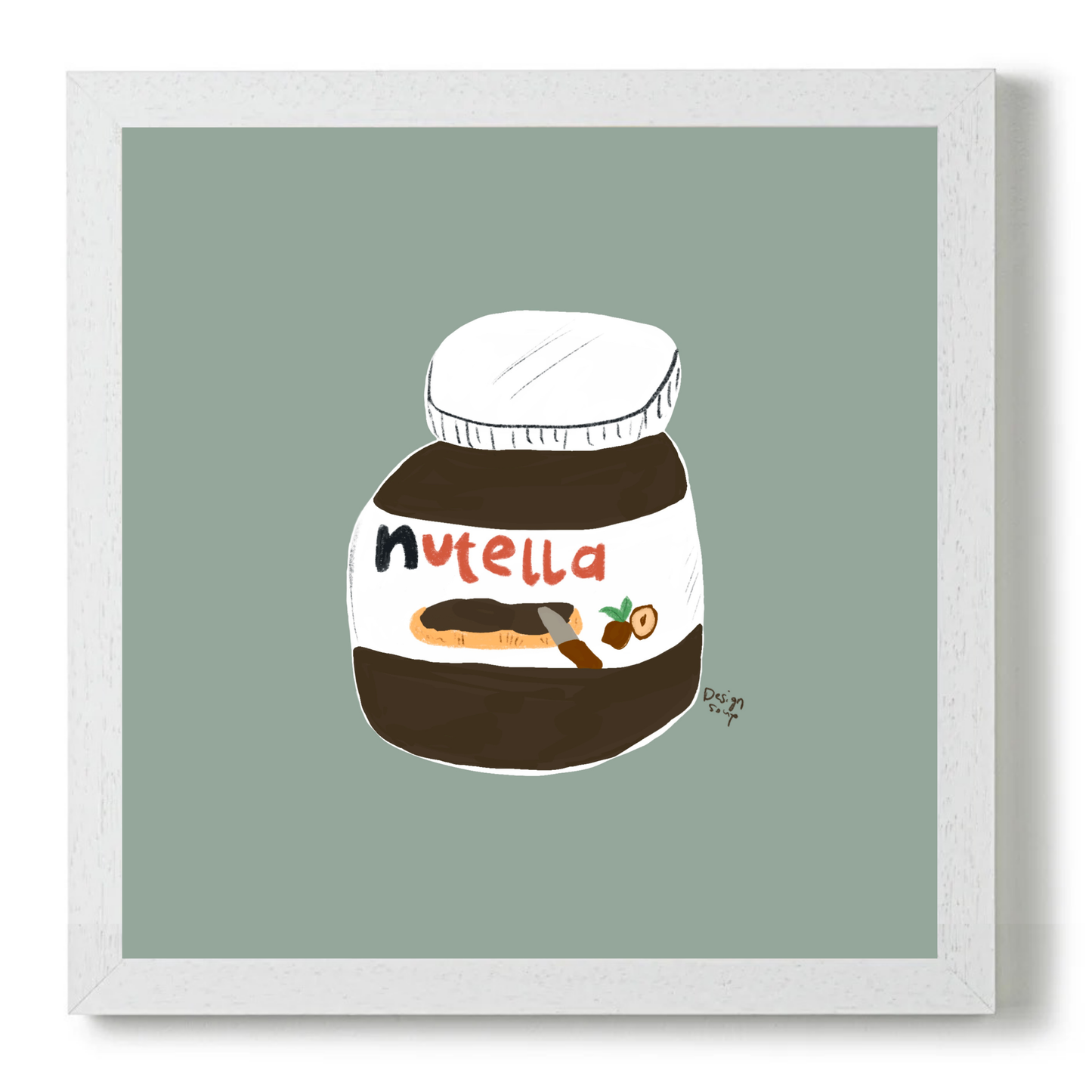 Nutella Jar by Alix Campbell Art