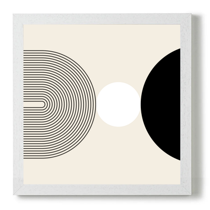 Mid Century Cream Black by Print Punk Studio