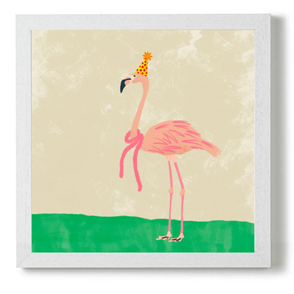 Party Animal Flamingo by Carrie Cantwell