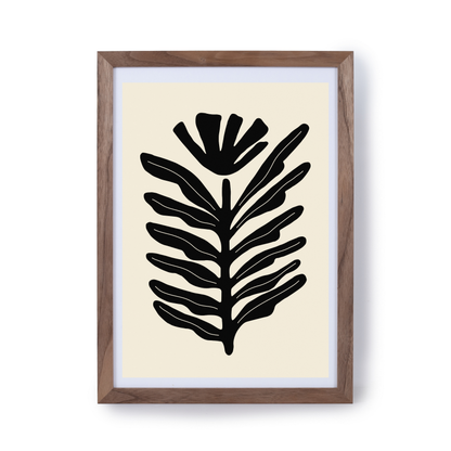 Abstract Plant Black by Ani Vidotto