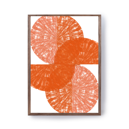 Orange Circle Fans 1 by Cartissi