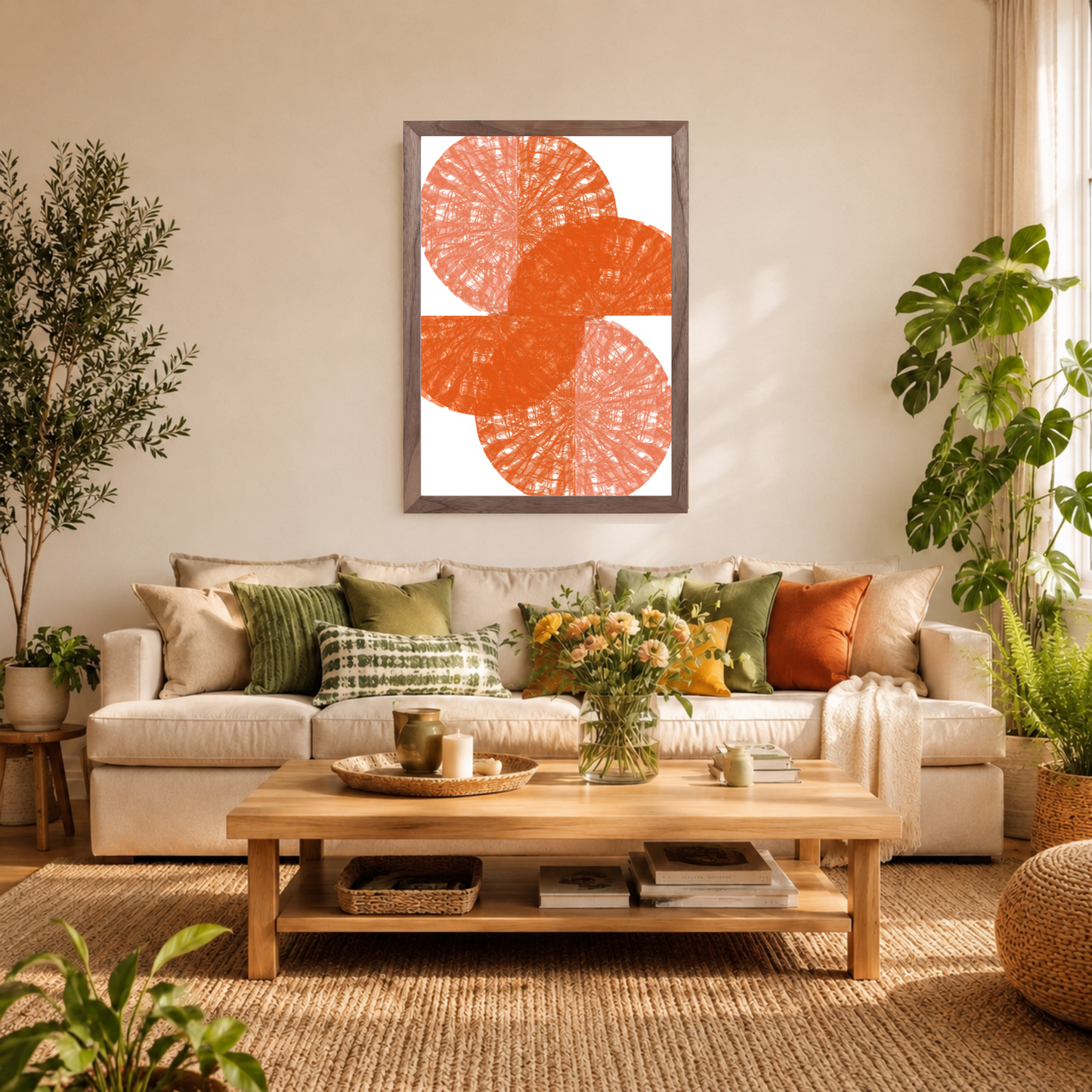 Orange Circle Fans 1 by Cartissi