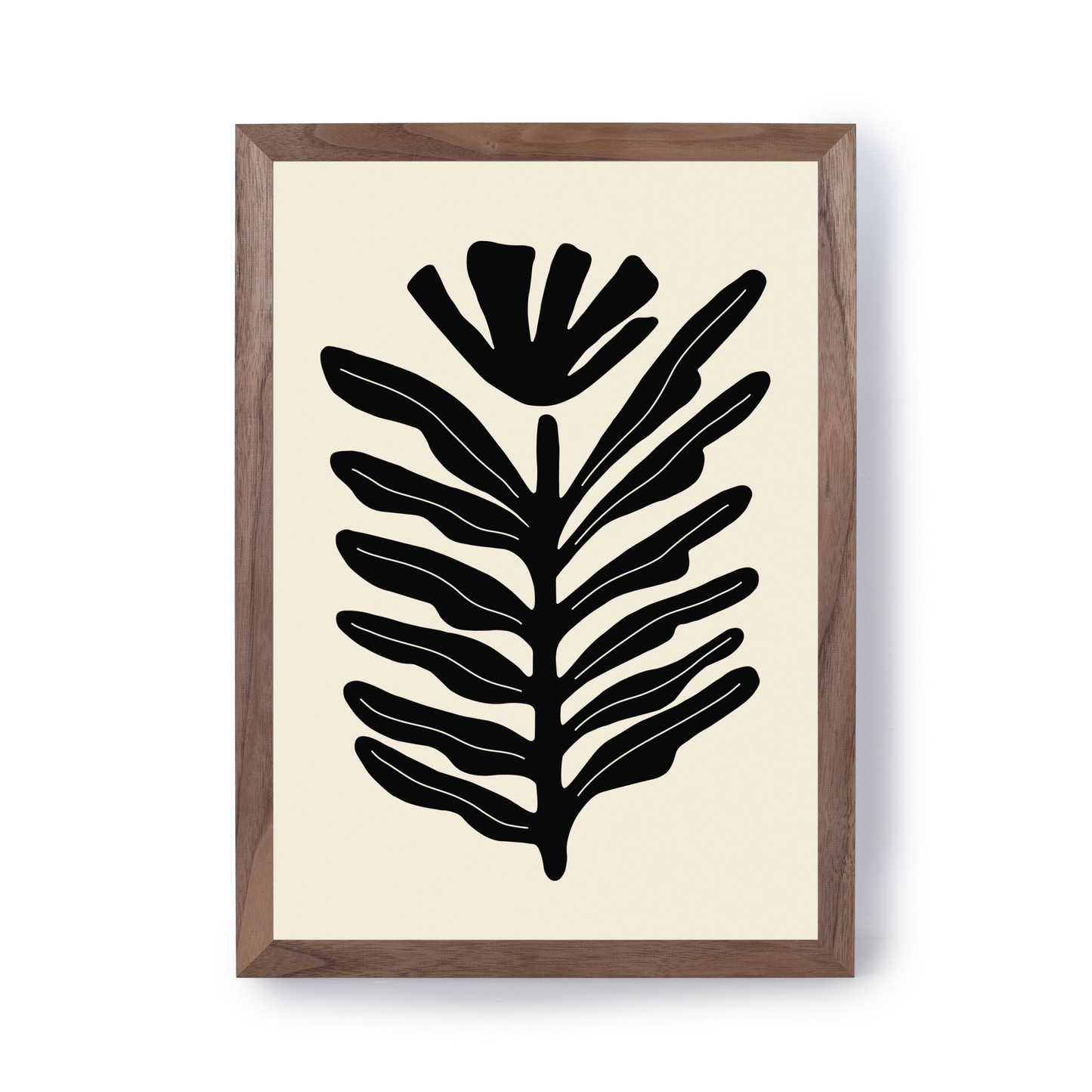 Abstract Plant Black by Ani Vidotto