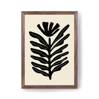 Abstract Plant Black by Ani Vidotto