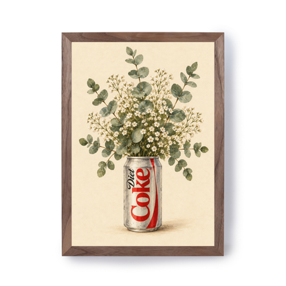 Diet Coke Botanical by Print Studio By Anya