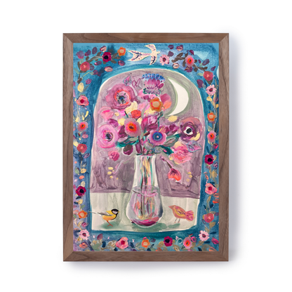 Vase on Blue by Claire Westwood