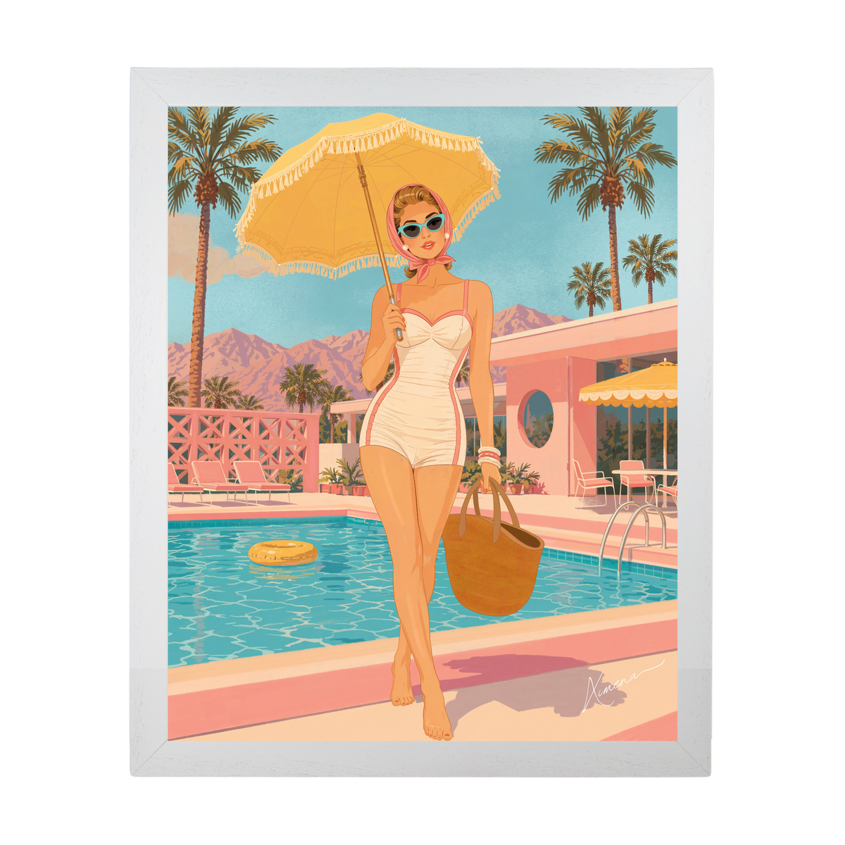Retro Summer Palm Springs by Ximena Ballantyne