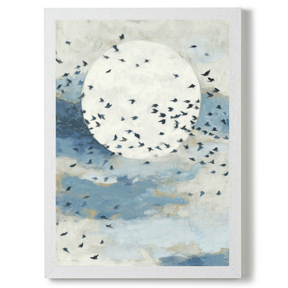 Floating Moon Bird Cloud by Chromatic Storm Studio
