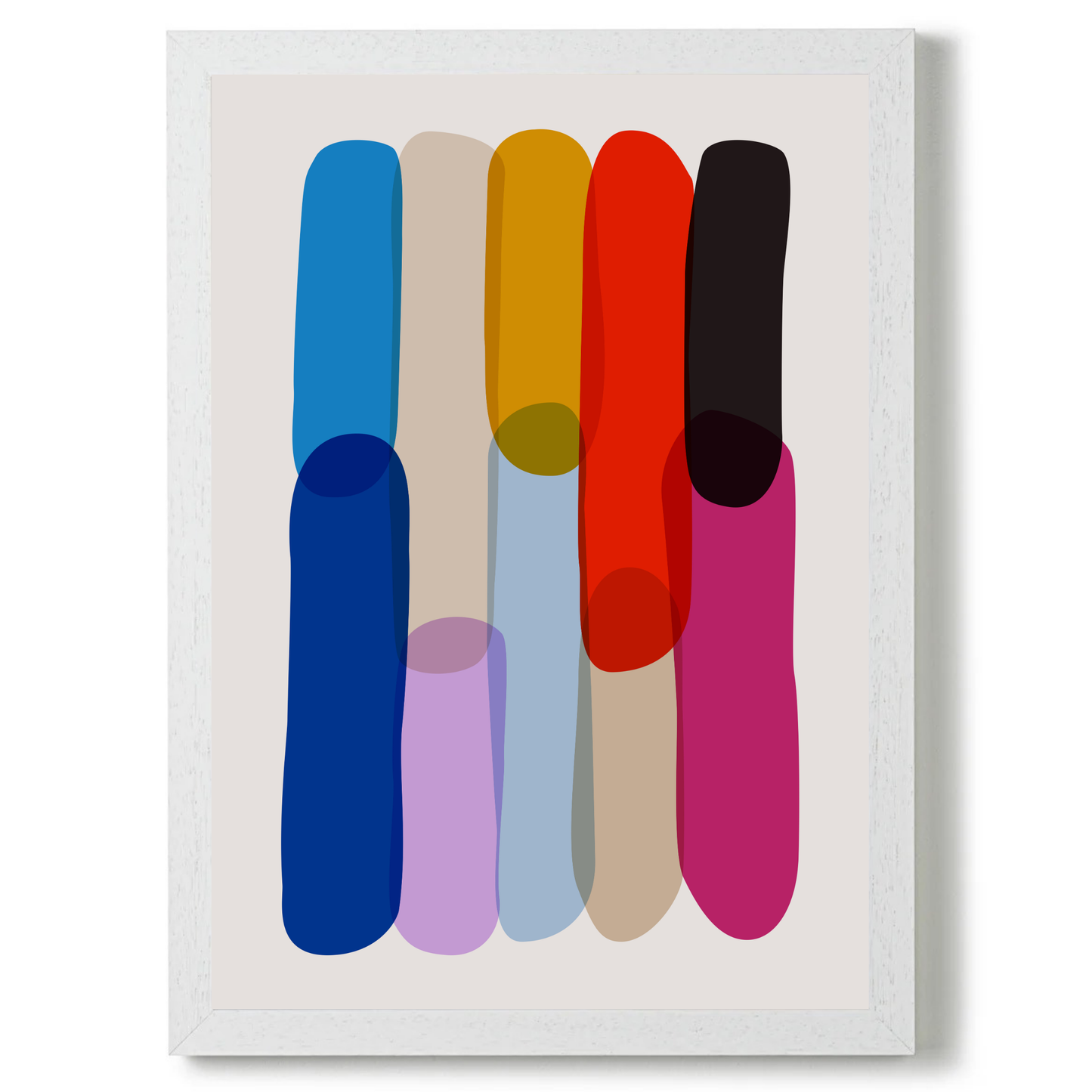 Bold Colourful Abstract Shapes by Print Punk Studio
