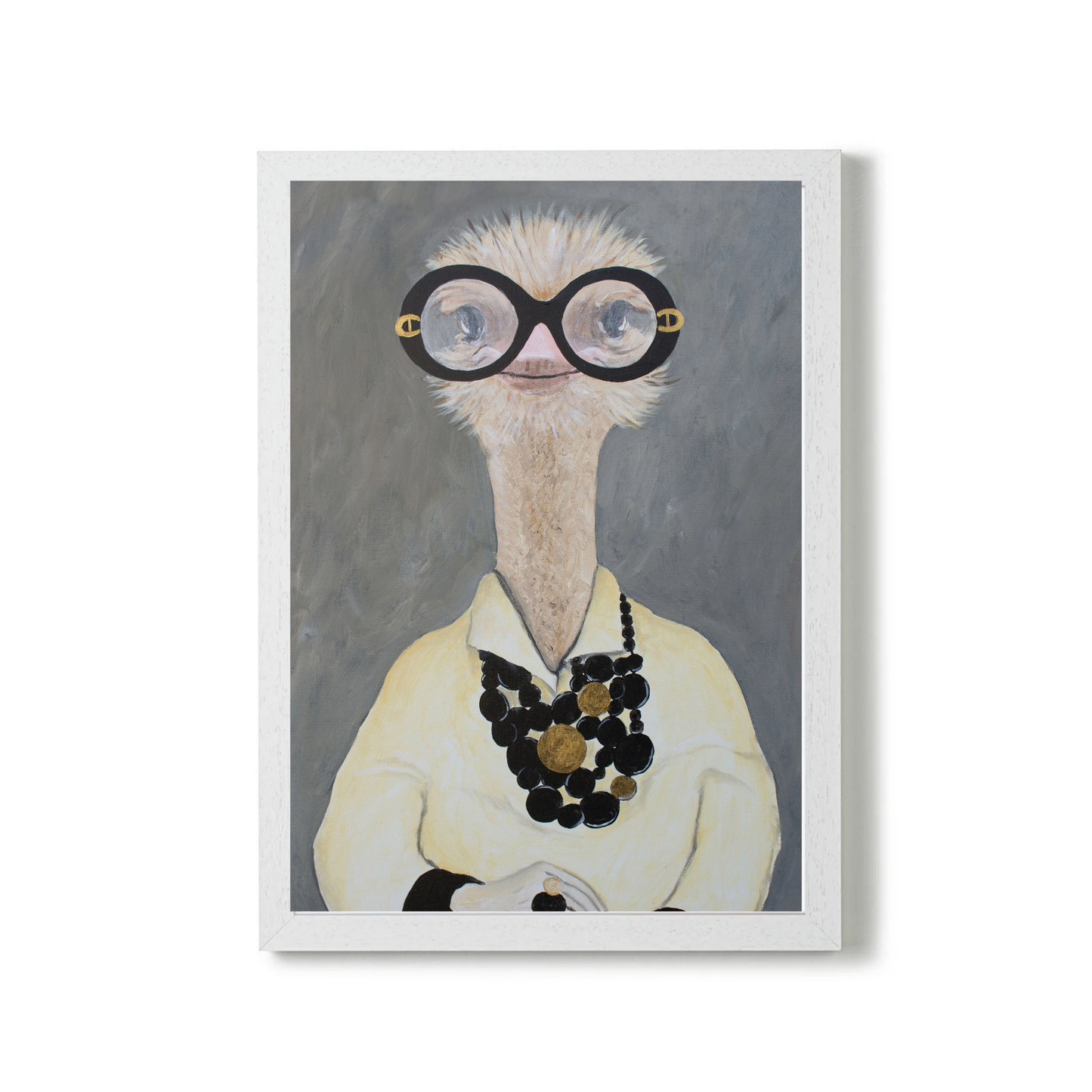 Iris Apfel Ostrich by Coco Deparis