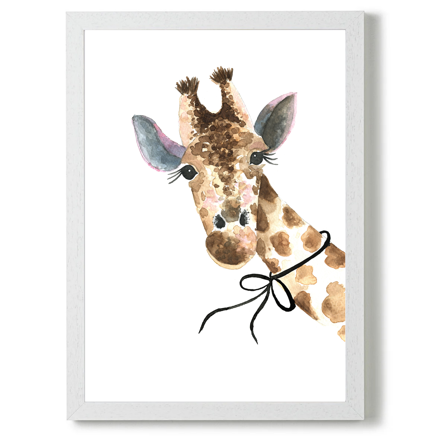 Giraffe with Bow by Mercedes Lopez