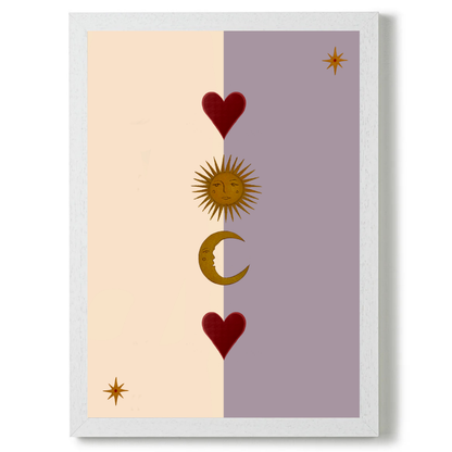 Sun Moon and heart by Queen of the Rodeo