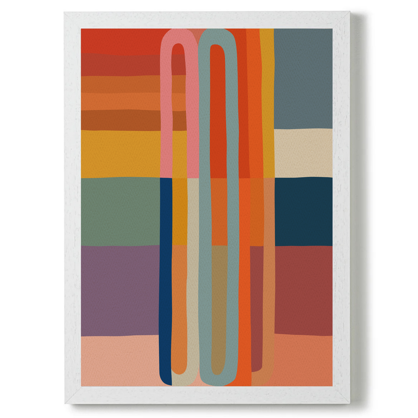 Set of 2 Fun Abstract Textured Prints B by Print Punk Studio