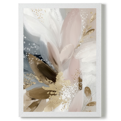 Doves In Bloom Abstract by Bella Eve