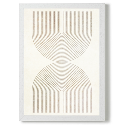 Set of 2 Neutral Mid Century Prints B by Print Punk Studio