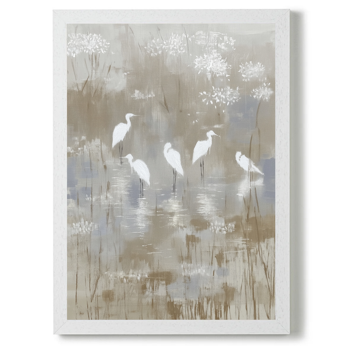 Egrit Among Reeds by Chromatic Storm Studio