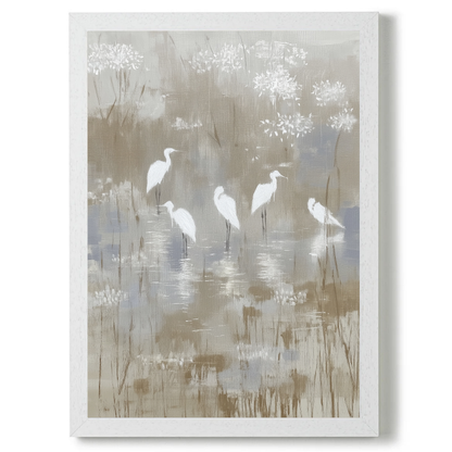 Egrit Among Reeds by Chromatic Storm Studio