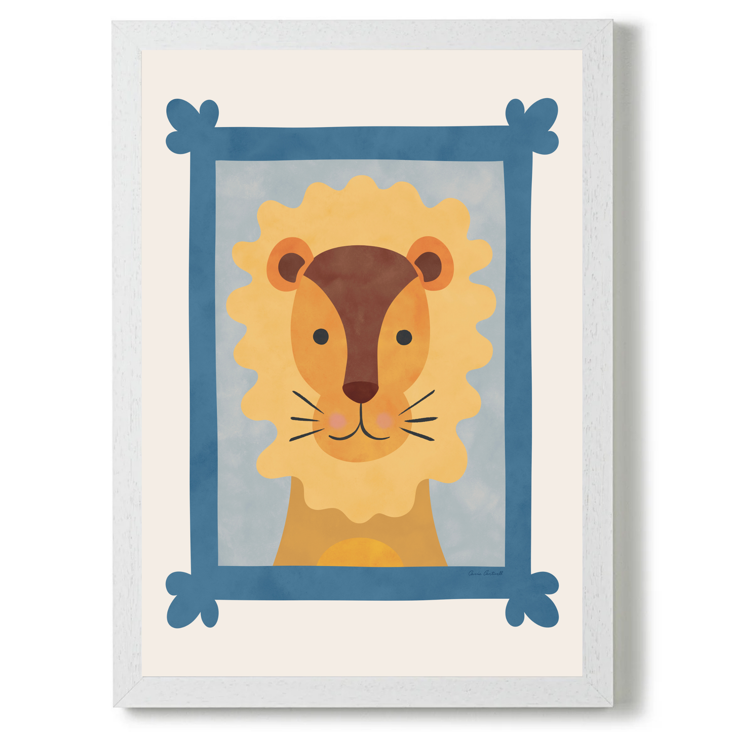 Animal Portraits Lion by Carrie Cantwell