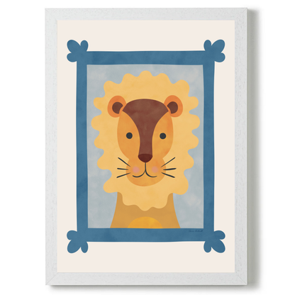 Animal Portraits Lion by Carrie Cantwell