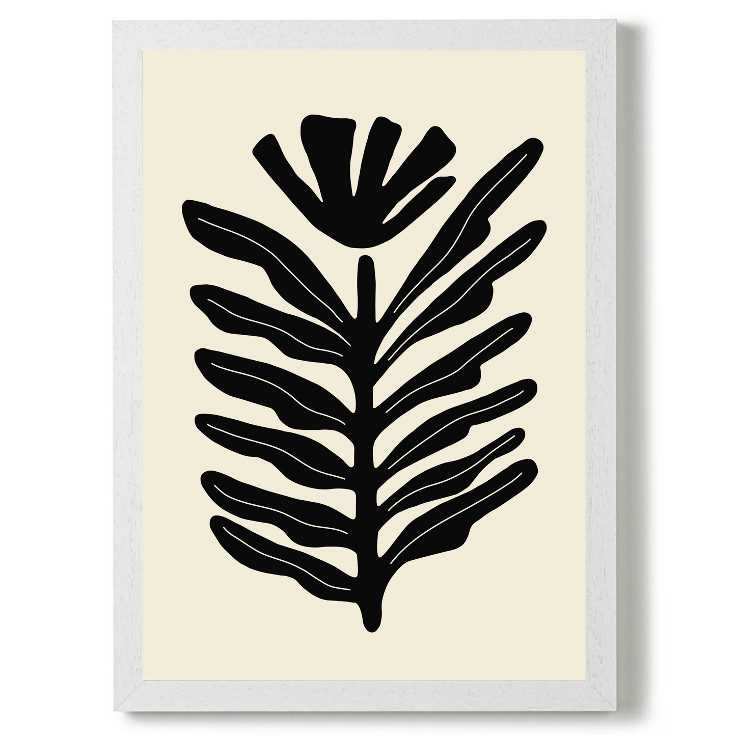 Abstract Plant Black by Ani Vidotto