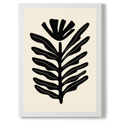 Abstract Plant Black by Ani Vidotto