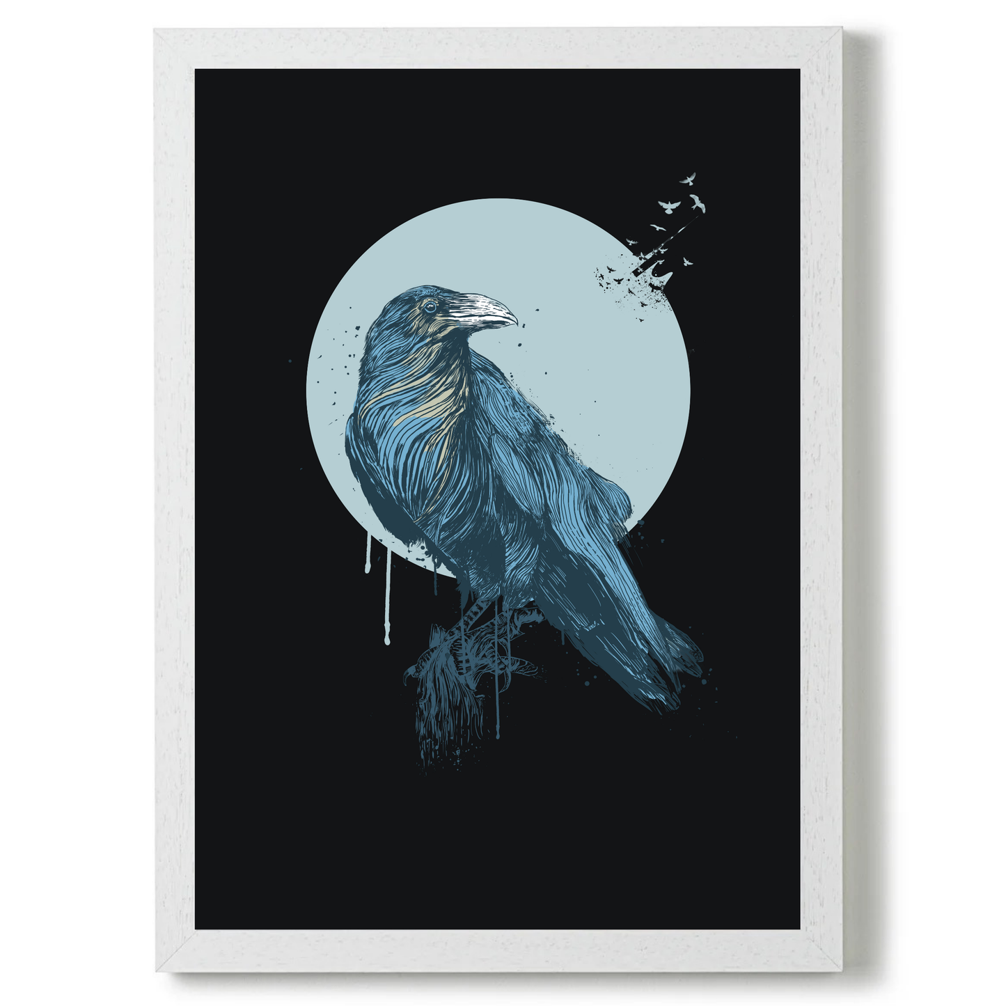 Blue Crow Dark by Balazs Solti