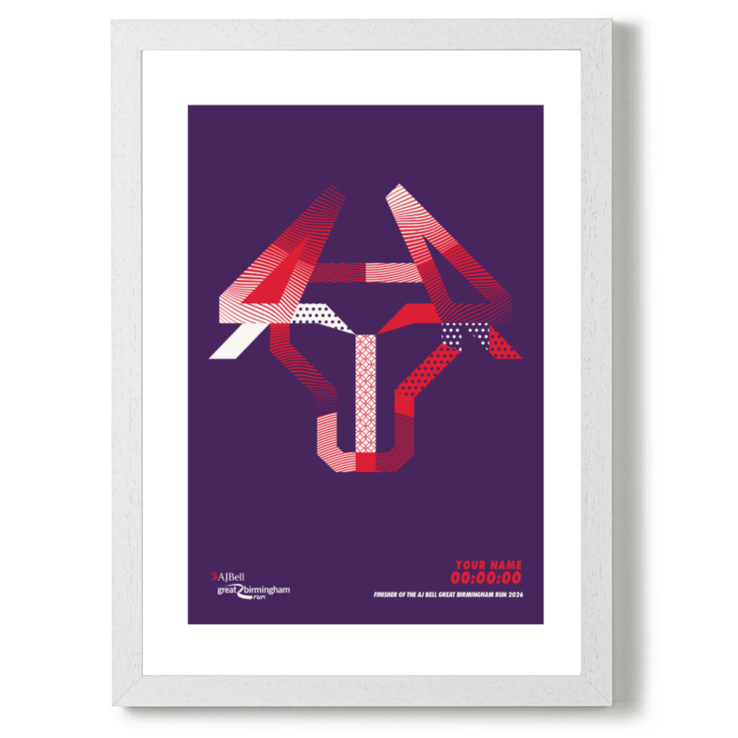 AJ Bell Great Birmingham Run 2026 - Personalised Print “Bull” Edition