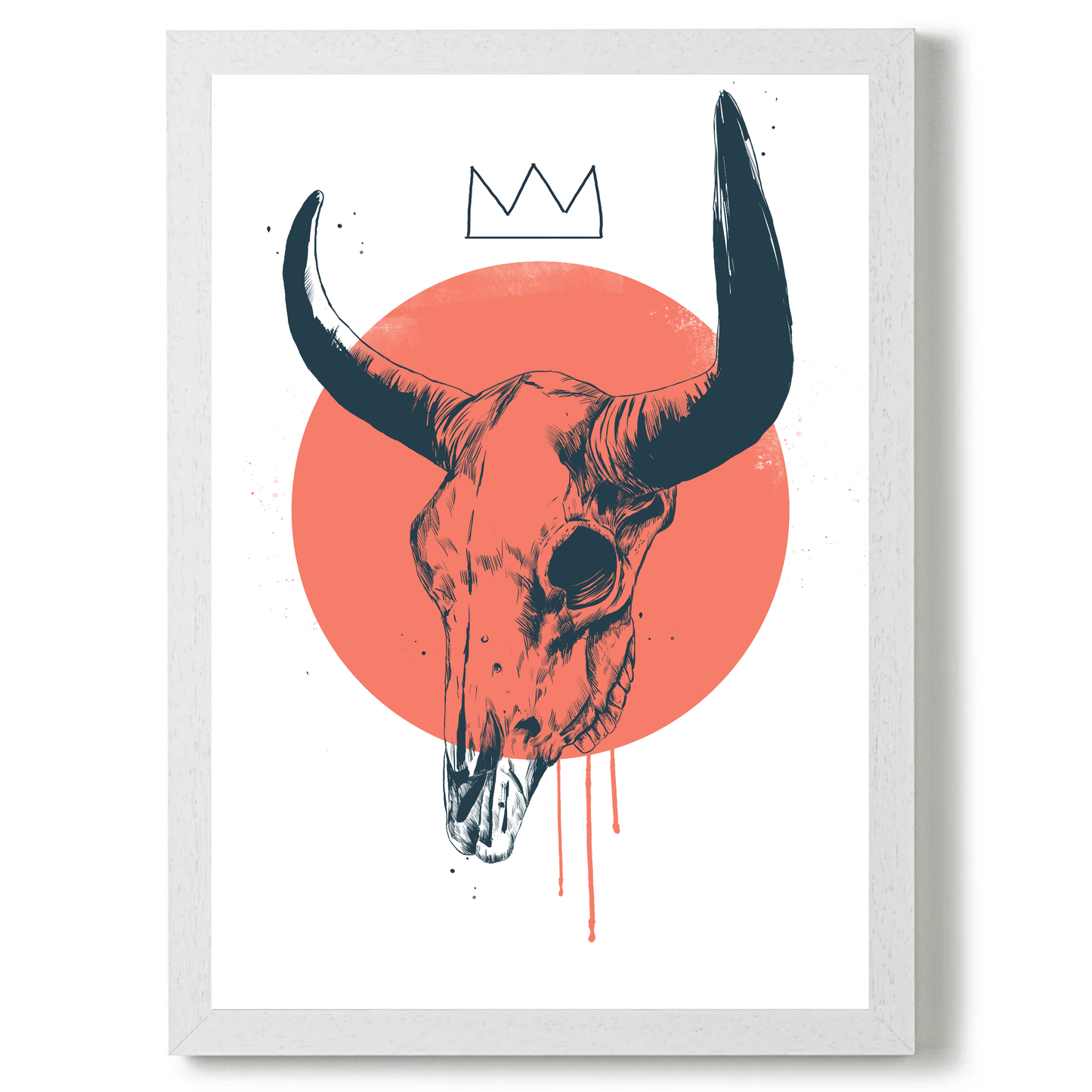 Blue Skull 2 by Balazs Solti